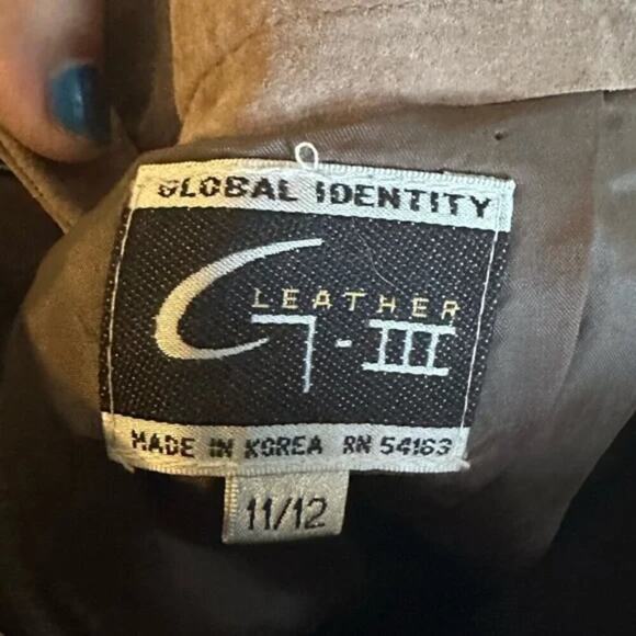 Global Identity Tan Leather Skirt – Women’s 12 – Classic Chic - Picture 3 of 8